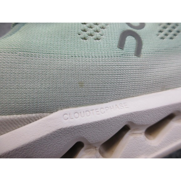 On Cloudsurfer Shoes Mens Size 11.5 Green Orange Running Road Trainers Athletic - Picture 15 of 16